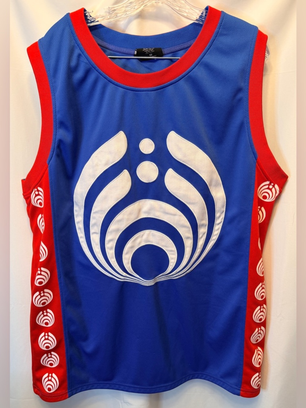 Bassnectar Jersey Adult Size XL Blue Red Music‎ Techno 808 Dance EDM Embroidered